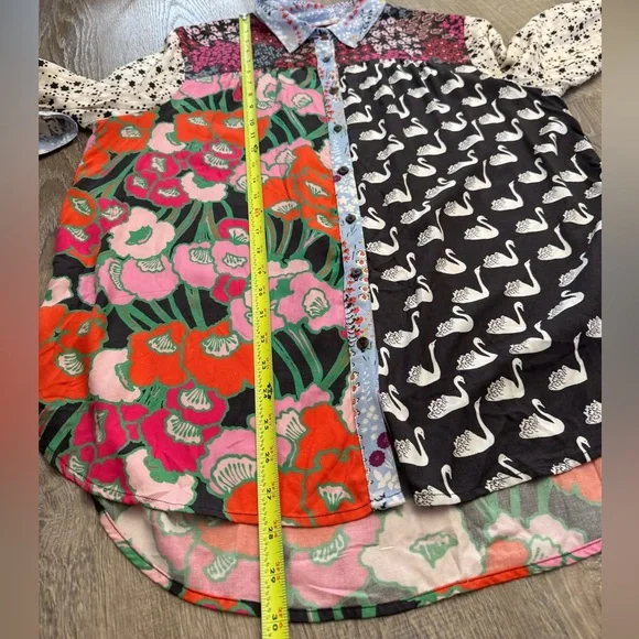 Maeve by Anthropologie The Paz Button-Down Shirt Large - Picture 6 of 9